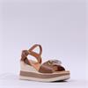 Oh My Sandals Links Platform Wedge - Tan